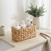 Woven Three Compartment Storage Basket, Storage Basket, Rattan Storage Basket Multifunctional Home Organizer