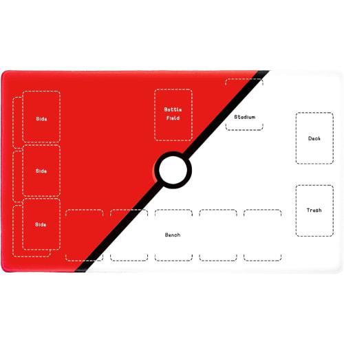 2mm Thick Rubber Play Mat for Card Games, Non-Slip, Easy To Roll Up, 60*35cm, Single Player, Includes Waterproof Storage Bag