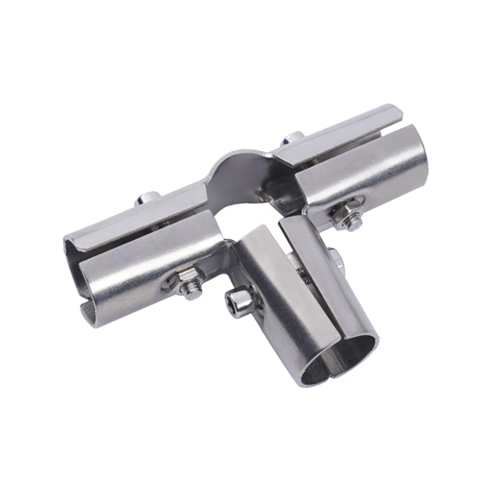 

Stainless Steel Tube Connector Tube Clamp Joint for Shelf Frames Round Pipe Connection Drying Racks Round Pipe Flower Sheds