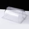 Stainless Steel 2 Compartment Buffet Tray with Clear Roll Top Lid for Restaurant Condiment Dispenser Food Display Pan