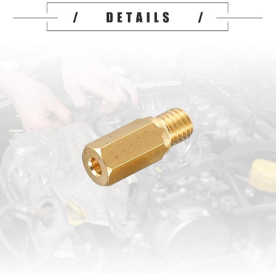 Motoforti Universal Motorcycle Carburetor Jets Main Jets Nozzles, 178 180 182 185 188 190 192 195 198 200, Durable, Metal, Gold Tone, 10pcs