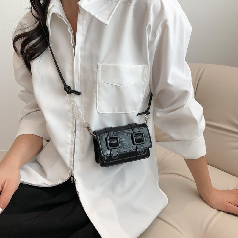 Trendy Minimalist Mini Bag 2024 New Summer Fashion Pu Small Box Handbag With Magnetic Lock And Camera Pocket