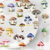 W89C 50Counts Mushroom Decorative Sticker for Scrapbooking Water Bottle Phone Case