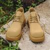 Fashion High Quality Brown Suede Leather Shoes Men Casual Oxford Shoes Outdoor Antiskid Lace Up Jogging Shoe Genuine Leather Office Shoe