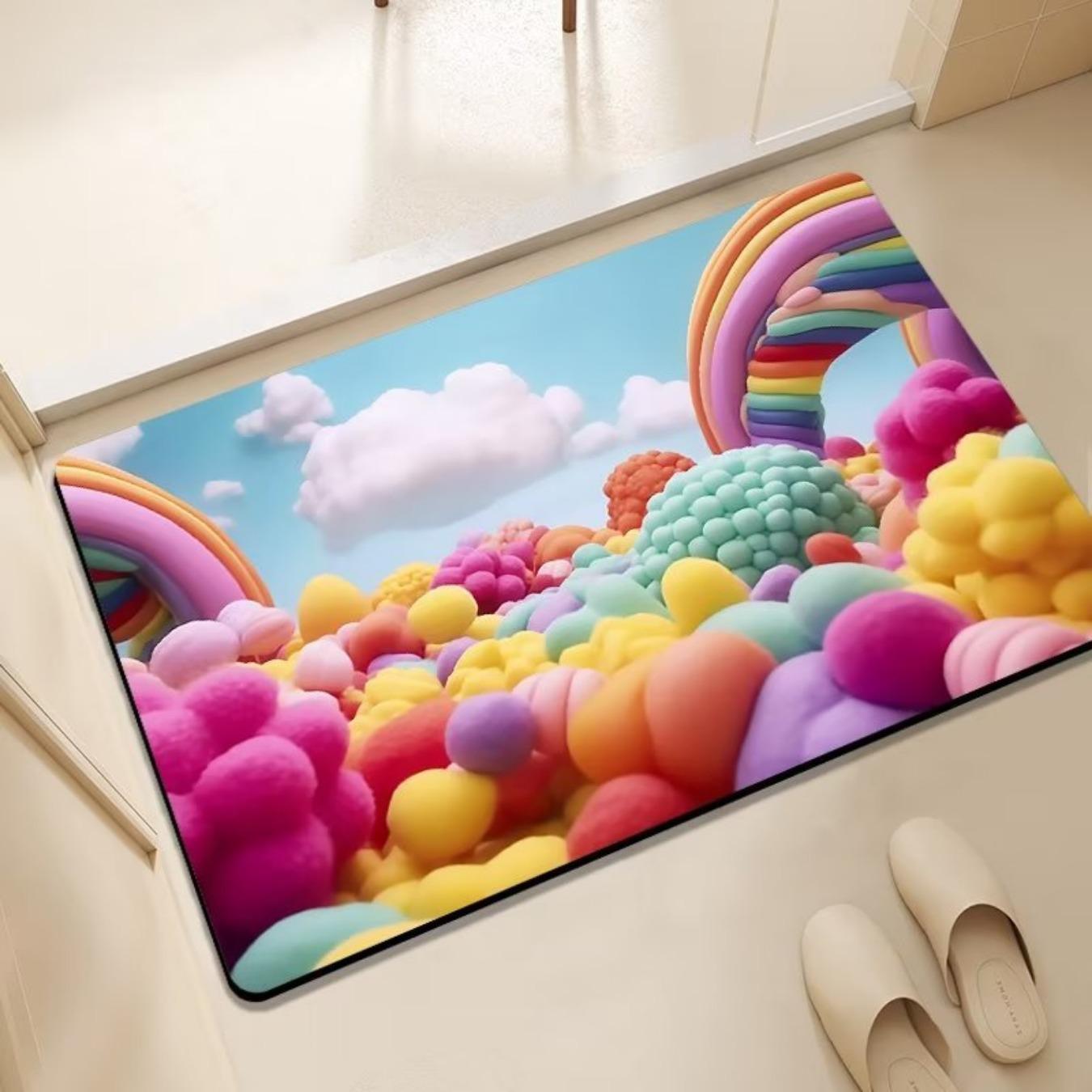 Диатомовая печать в ванной комнате утолщающий коврик для ванной нескользящие ковры — фото 24