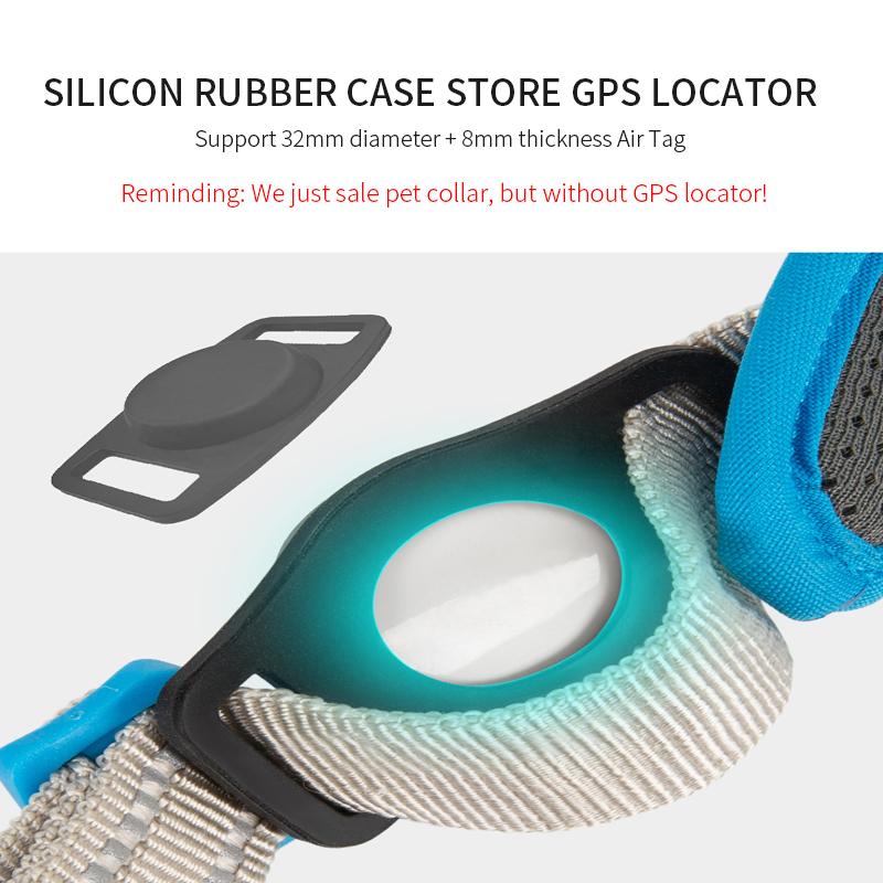 Personalisiertes AirTag Hundehalsband Verstellbares Nylon Reflektierend Gepolstertes Haustier Hundehalsband für Kleine Mittelgroße Große Hunde Zubehör