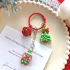 Cartoon Santa Claus Snowman Pendant Key Ring Cute Christmas Keychain Backpack Decoration Accessories Christmas New Year Gifts