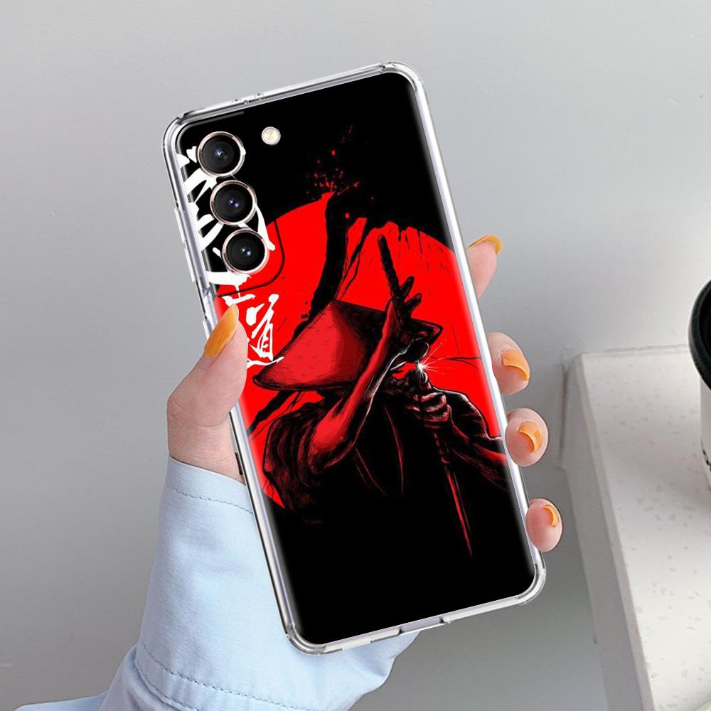 Phone Case For Samsung Galaxy S26 S25 S24 S23 S22 Ultra S20 S21 FE 5G Plus Soft Clear Cover Japanese Bushido Samurai