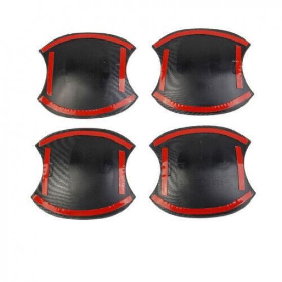 For Toyota Tundra   Carbon Fiber Car Side Door Handle Bowl Cover Trim