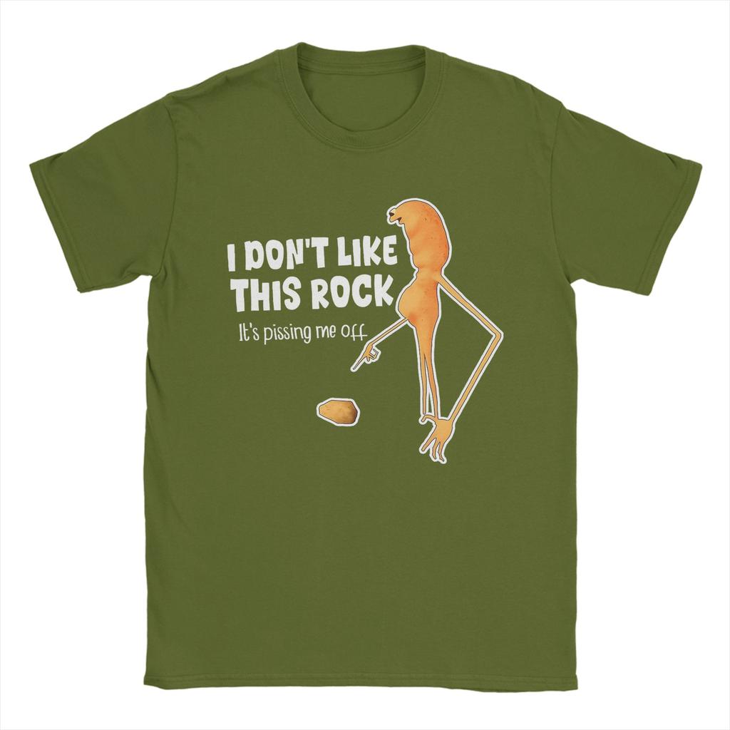 Men Marcus The Worm I Don't Like This Rock T Shirts  100% Cotton Clothes Humorous Short Sleeve Round Neck Tees Unique T-Shirt