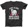 Funny Polar Bear Art for Girls Kids Youth Polar Bear Lovers T-Shirt Sweatshirt Hoodie Tanktop for Men Women Kids Black