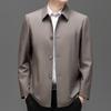 2025 Men's Business Casual Lapel Jacket - Spring/Autumn Versatile Fashion for Middle-aged