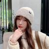 Women's Winter Warm Curly Knitted Hat Korean Style Windproof Ear Protection Face Small Melon Fur Hat