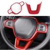 Red 2X Car Steering Wheel Decor Cover Trim For Honda Accord 2023 2024 2025 11th