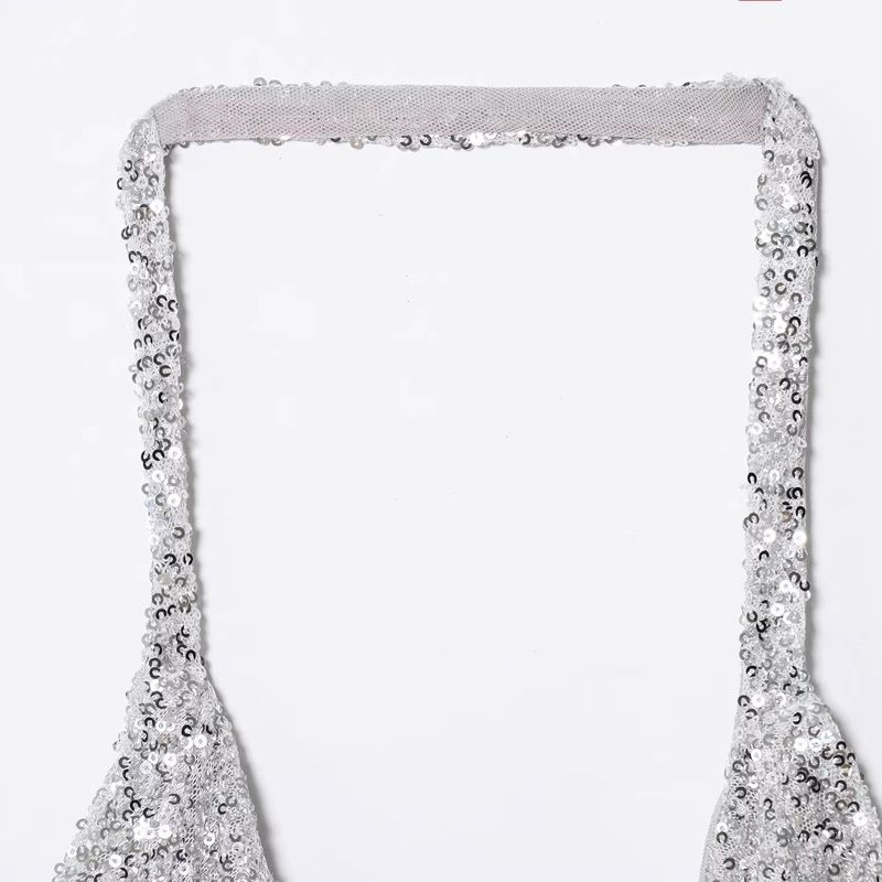 Jnleaog Autumn New Women's Clothing Fashion Style French Design Ruched Sequin Tops 1014801808