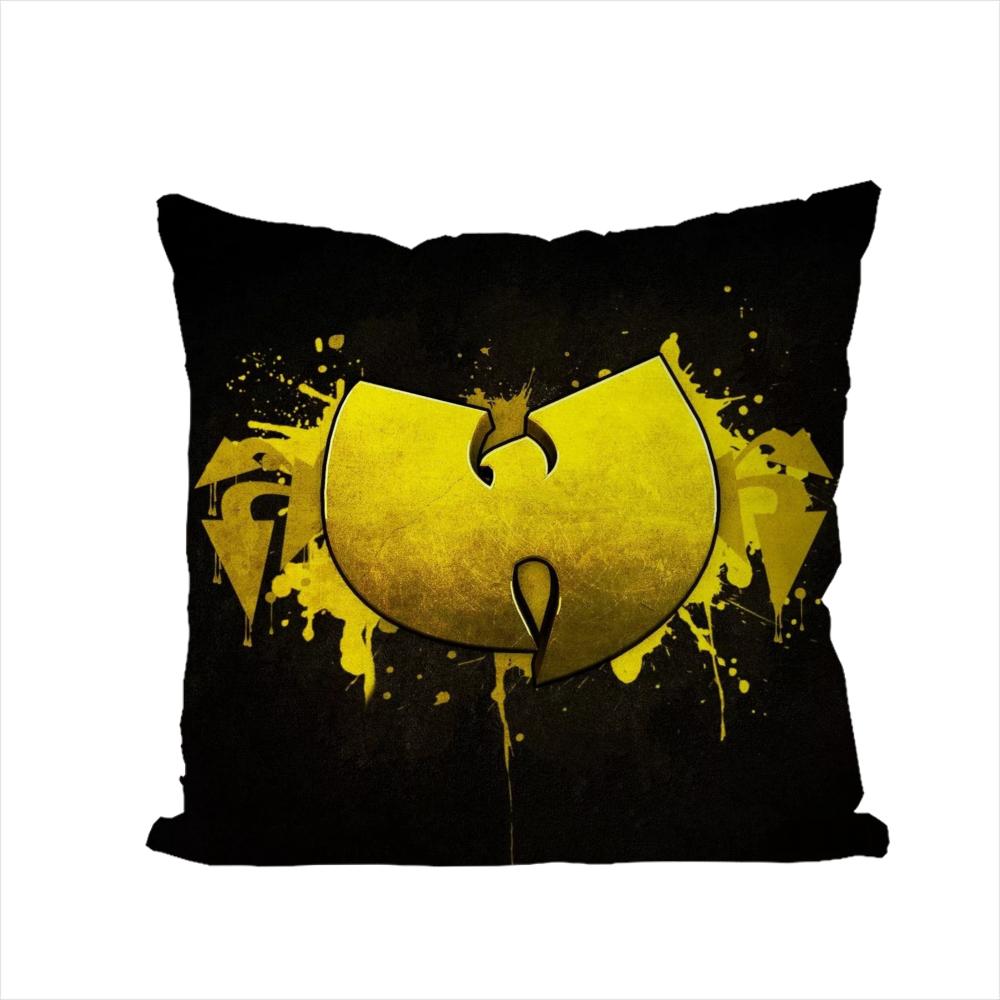Wu TTang Clan Pillow Case For Car Sofa Decorative Home Doublesided Print Plush Square Throw Pillow Cushion Cover