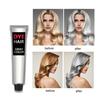 100ml Saç Boyası Yarı Kalıcı Unisex Gri Renkli Saç Rengi Kremi Salon için