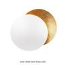 Nordic Moon Eclipse Wall Lamp: Creative Lighting Fixture for Corridor, Stairway, Bedroom, Living Room, or Bedside Decor.
