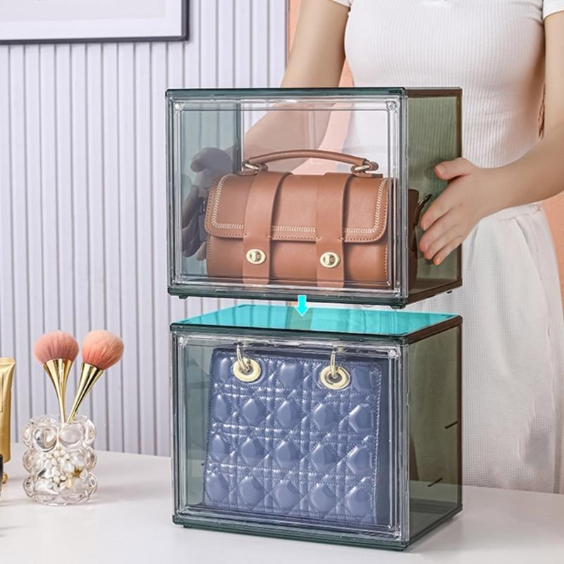 Clear Multipurpose Storage Case Magnetic Clear Organizers for Efficient Sorting of Jewelry and Makeup Products