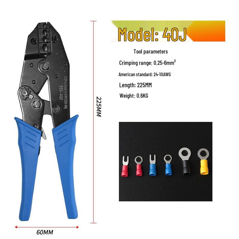 SN58B Electrical Wiring Terminal Crimping Pliers Set for Wire Harness and Connector Inserts