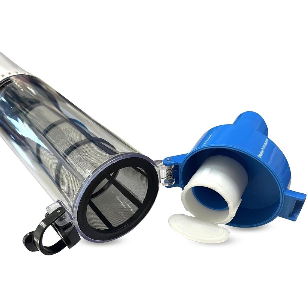 3 in 1 Cordless Rechargeable Swimming Pool Vacuum Head, Telescopic Pole Handheld Pool Cleaner for Spas, Inground Pool, Above Ground Pool and Hot Tubs