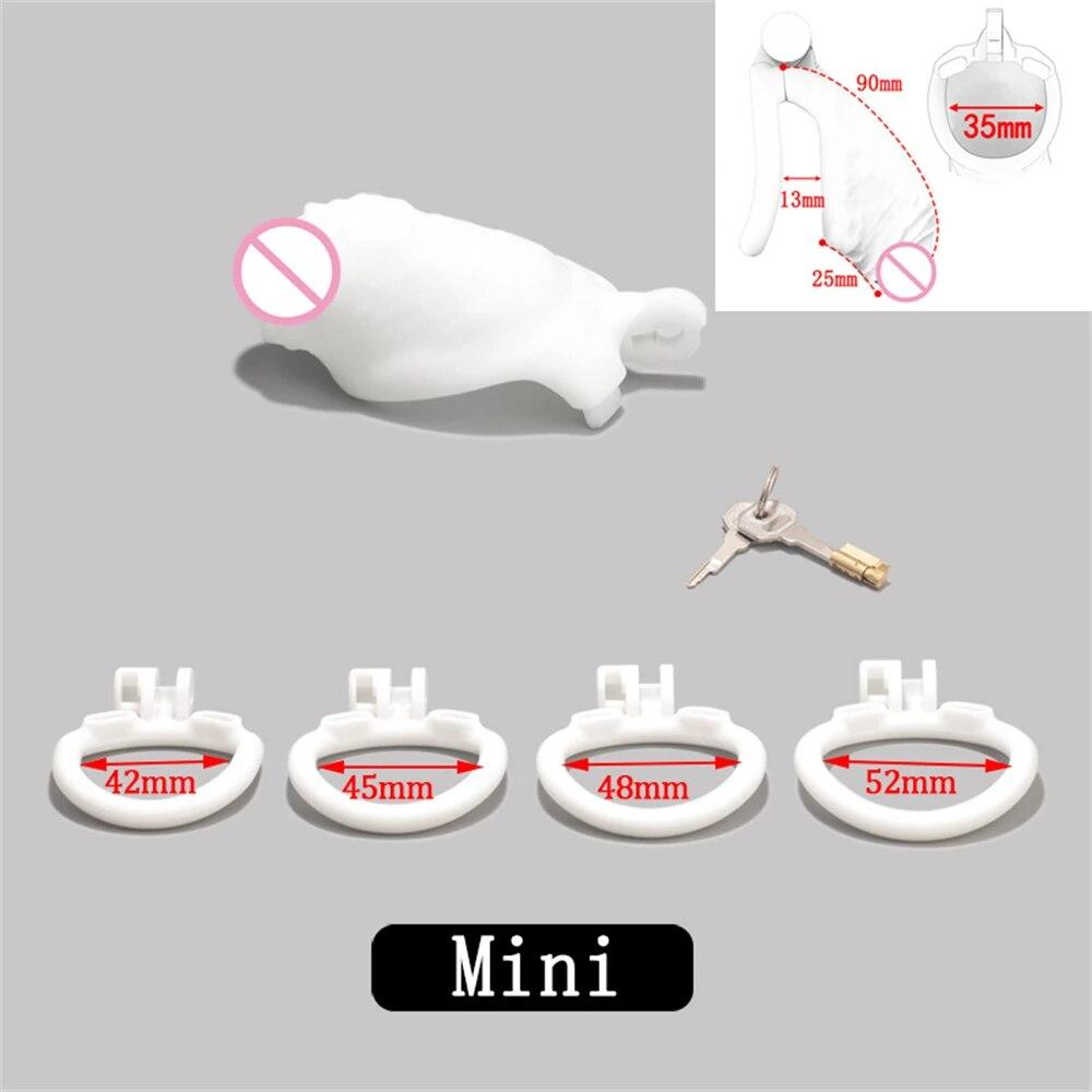 Super Simulierte Männliche Penis Keuschheit Gerät Flesh Sissy Cock Cage Penis Sleeve Ringe Sex Spielzeug Für Männer Dick Verhindern erektion Lock