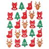 Package Label Countdown Christmas Label Advent Calendar Number Xmas Ornament Gift Felt Sticker