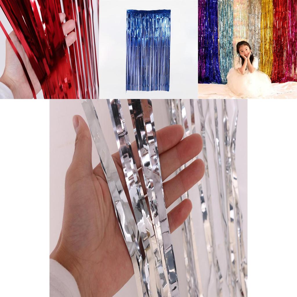Sparkling Glitter Foil Tinsel Rain Curtains For Stunning Party Backdrops