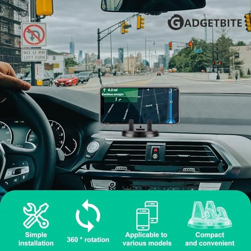 Car Mobile Holder For Dashboard Universal 360 Degree Rotation Phone Stand For Car Anti Slip Silicone Mount For Car With 0 чёрный