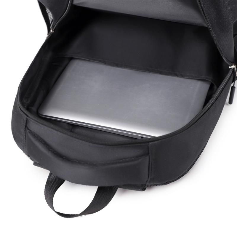 Reflective strip new backpack universal college bag simple large capacity travel backpack men's high sense