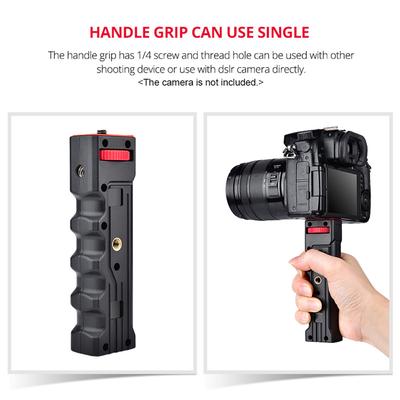 Portable Smartphone Video Rig Handheld Phone Stabilizer Grip Cage with Phone Holder 3 Cold Shoe