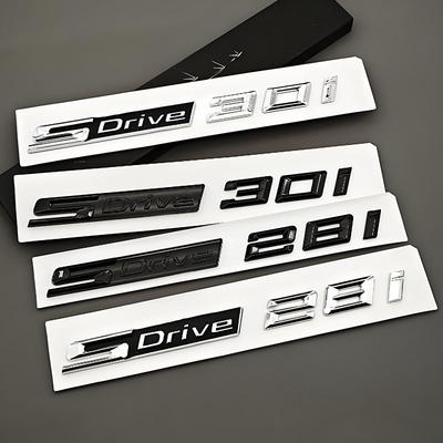 לוגו אותיות רכב ABS תלת-ממדי SDrive 28i 30i תג אחורי לתא מטען סמל צד לפגוש מדבקות עבור BMW Z4 E85 E86 E89 G29 אביזרי רכב sx2