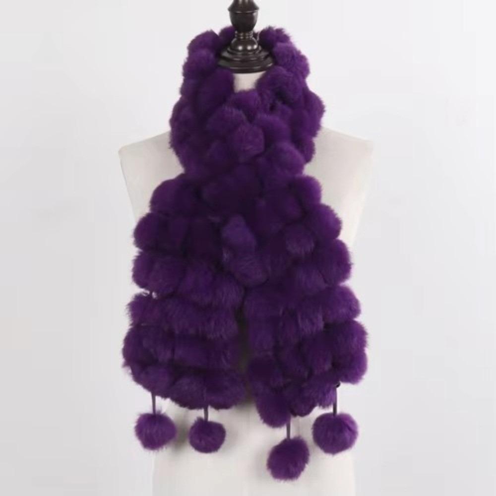 Luxury Fur Fur Scarf Thickened Winter Scarf Muffler New Long Scarves Outdoor Use