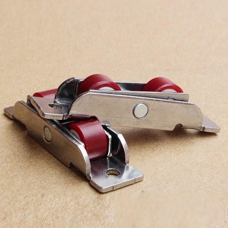 4 sztuk/partia drzwi ze stali nierdzewnej 88 typ okno ciche nylonowe koło pasowe okucia do drzwi przesuwnych szklane drzwi rolki przesuwne