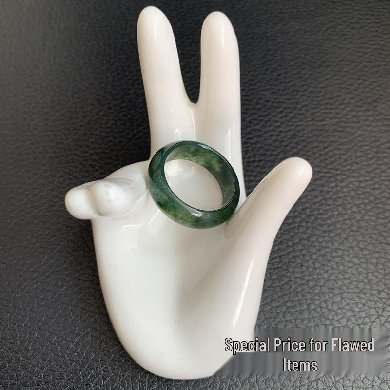 TXY50 Artistic Wildflower Agate Ring