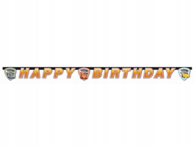 Baner Urodzinowy Happy Birthday Cars 3, 2M