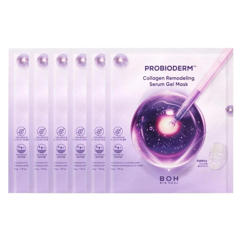BIOHEAL BOH Probioderm Collagen Remodeling Serum Gel Mask Pack (34g X 6ea) - Elasticity & Plumping