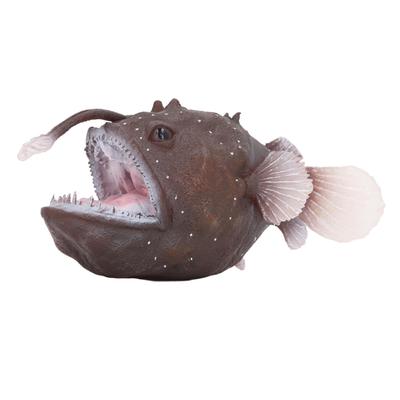 Anglerfish Figure Simulation Marine Animal Toy Plastic Sea Fish Model for Collection and Desk