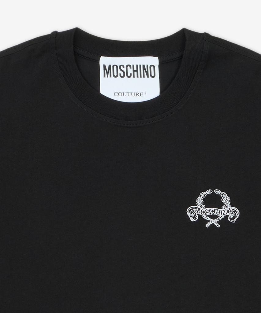 MOSCHINO Logo Crop T-Shirt - Black / Aef251Ea071005412555