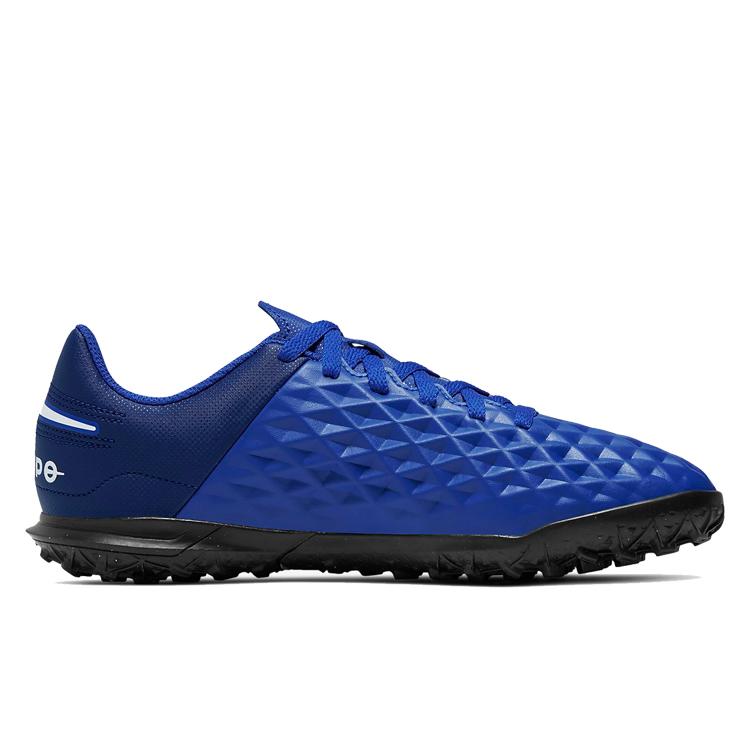 Nike JR LEGEND 8 Club TF Synthetic Leather Slip Resistant Abrasion Resistant Low top Kids' Soccer Shoes Blue Kids' AT5883-414