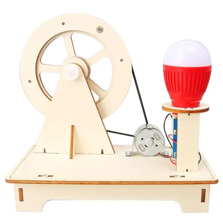 Hand-Cranked Generator Student Science And Technology Children'S Handmade Diy Material Random Color