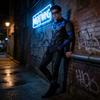 Tuta Integrale Nightwing dei Titans con Tessuto in Lycra per Cosplay ed Eventi in Costume