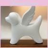 Beautiful Angel Dog Figurine With Wings Stunning Resin Decoration For Gifts And Events