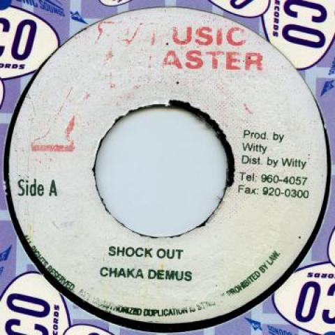 

7inch Record CHAKA DEMUS Shock Out none Music Master 1987 Jamaica Reggae Ska Dub Used