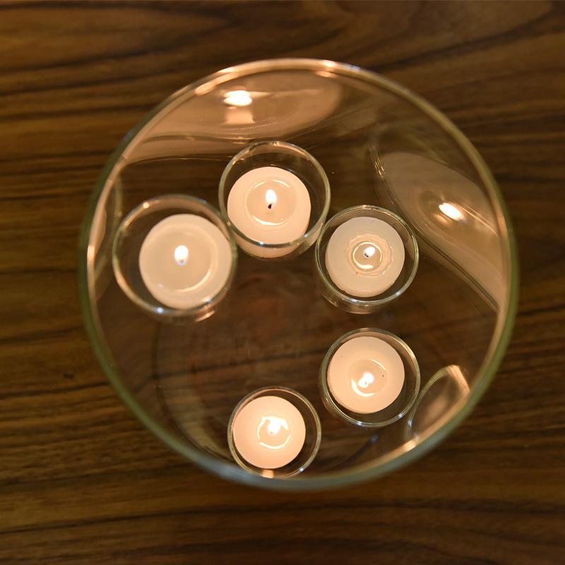 Large glass candlestick candlelight dinner decoration Transparent Glass Oil Lamp Wedding Decoration Handcraft Candle Holder Gift