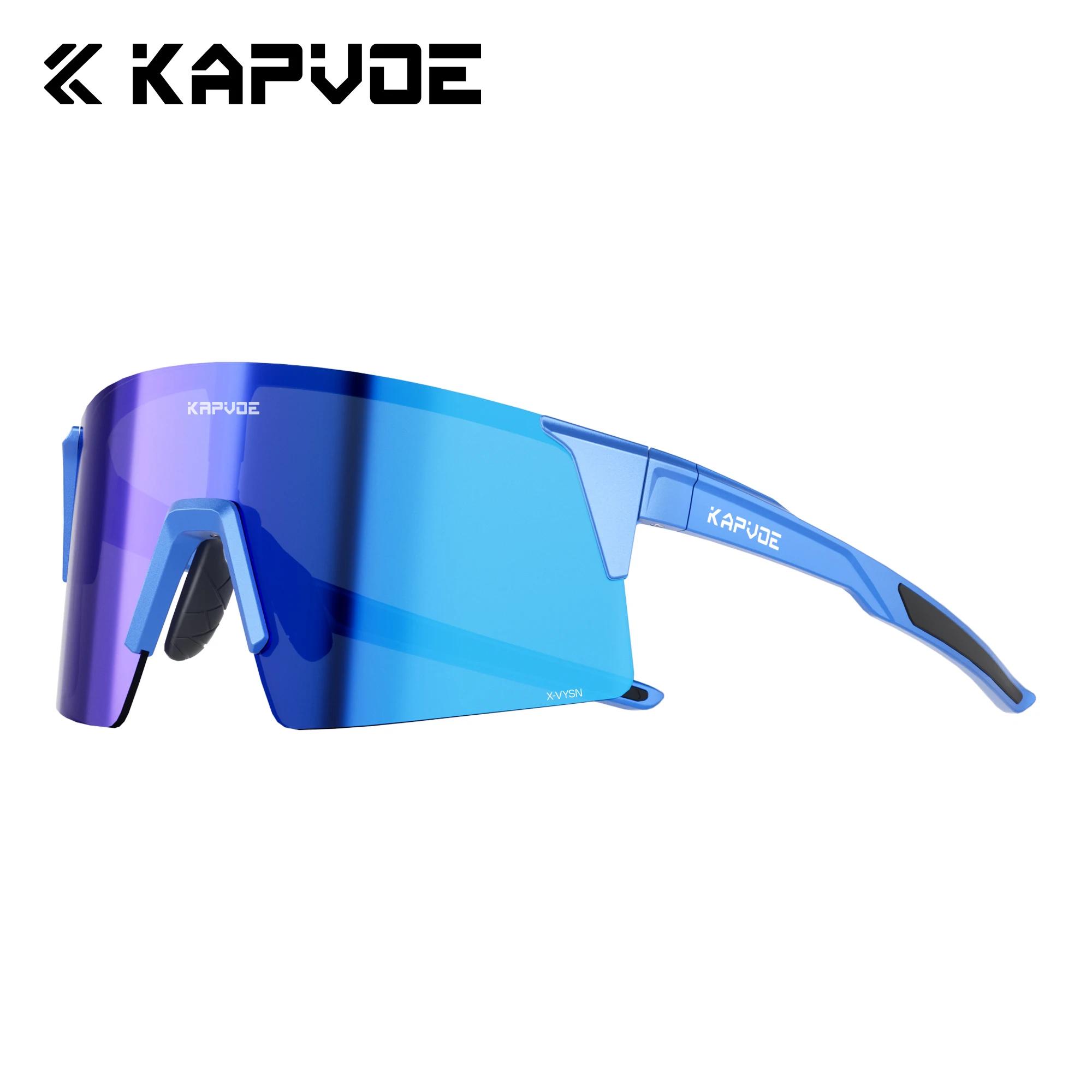 

Kapvoe Photochromic Sports Sunglasses Men Cycling Glasses Women MTB Glasses Driving Running Sunglasses UV400 Lightweight Goggles