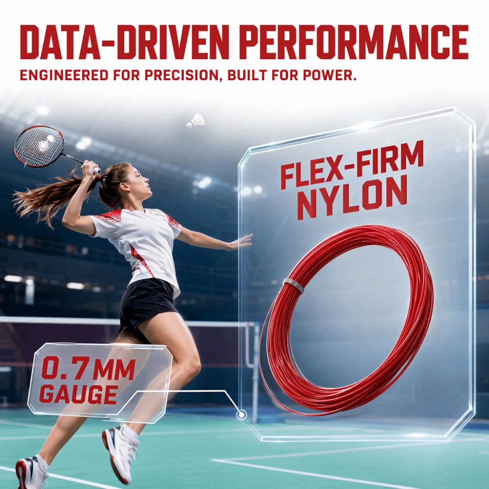 10pcs Nylon Material Tennis Racket String 0.7mm Gauge Nylon Tennis String  Badminton Training