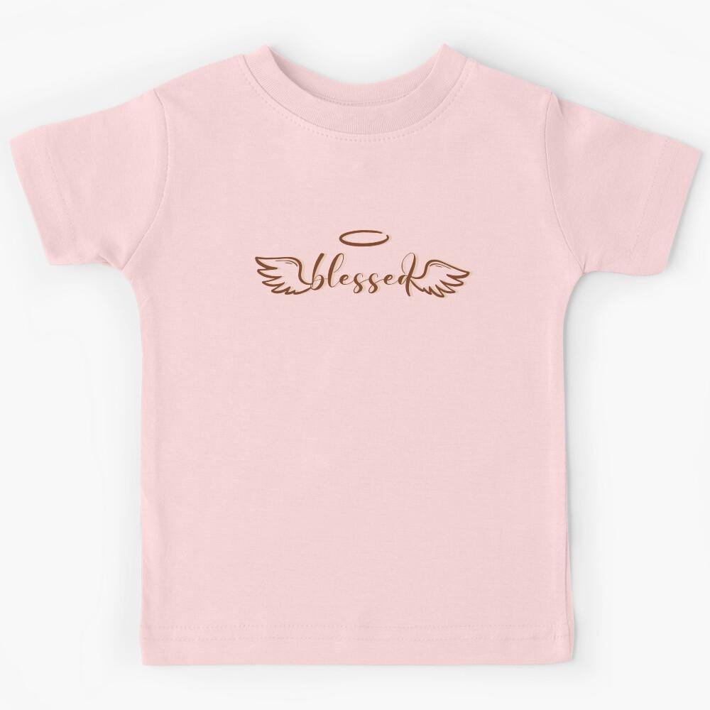 Feeling Blessed- Typography, Funny quotes, Memes Kids T-Shirt 140