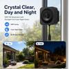 Smart Window Camera HD 5MP 5G WIFI Camera Clock Display Bidirectional Intercom Night Vision Indoor Safety Camera TUYA APP