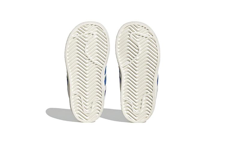 LEGO x Adidas Originals SUPERSTAR CF Slip Resistant Abrasion Resistant Low top Toddler Shoes White Blue IF2199